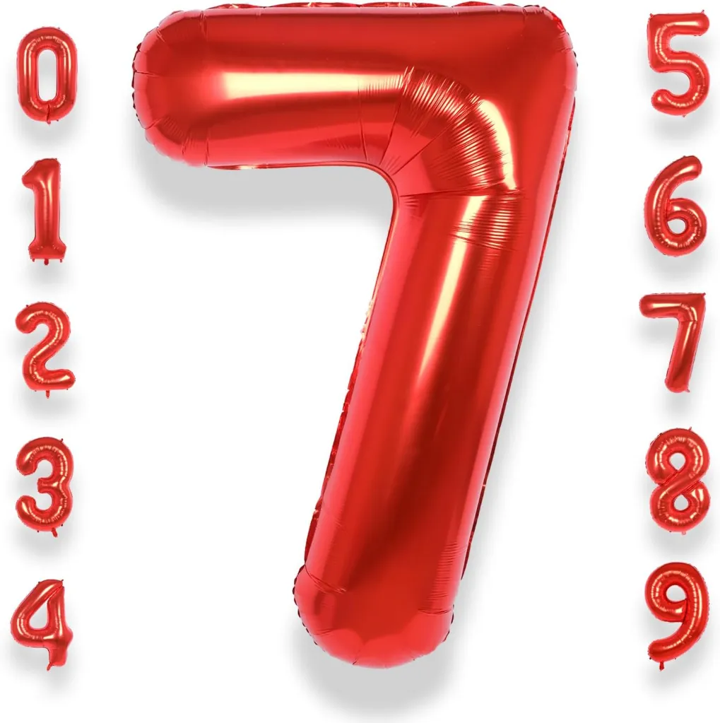Zahlenluftballon 7