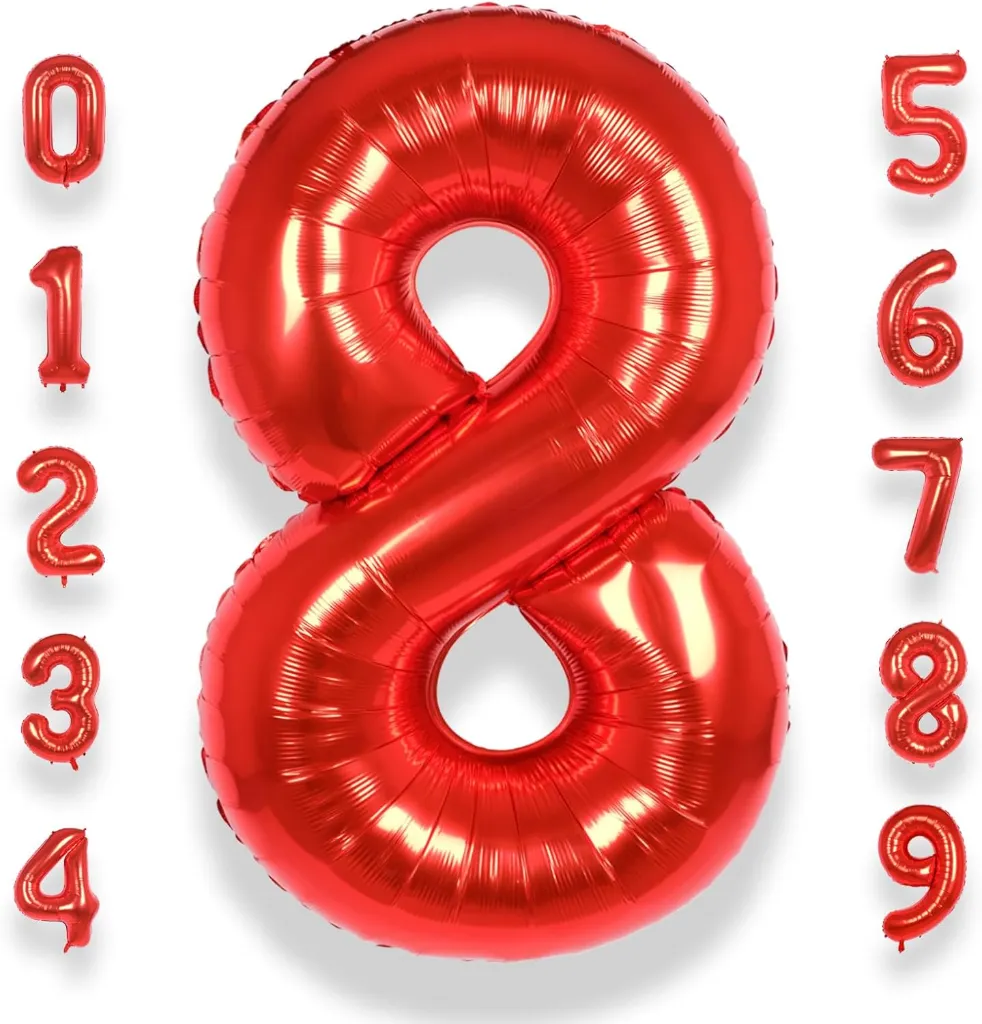 Zahlenluftballon 8