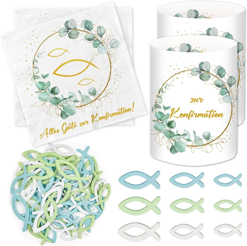 Tischdekoration Konfirmation