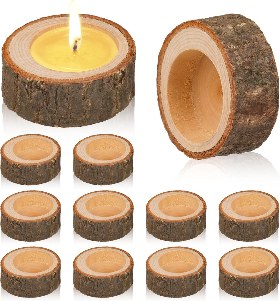 Teelichthalter Holz