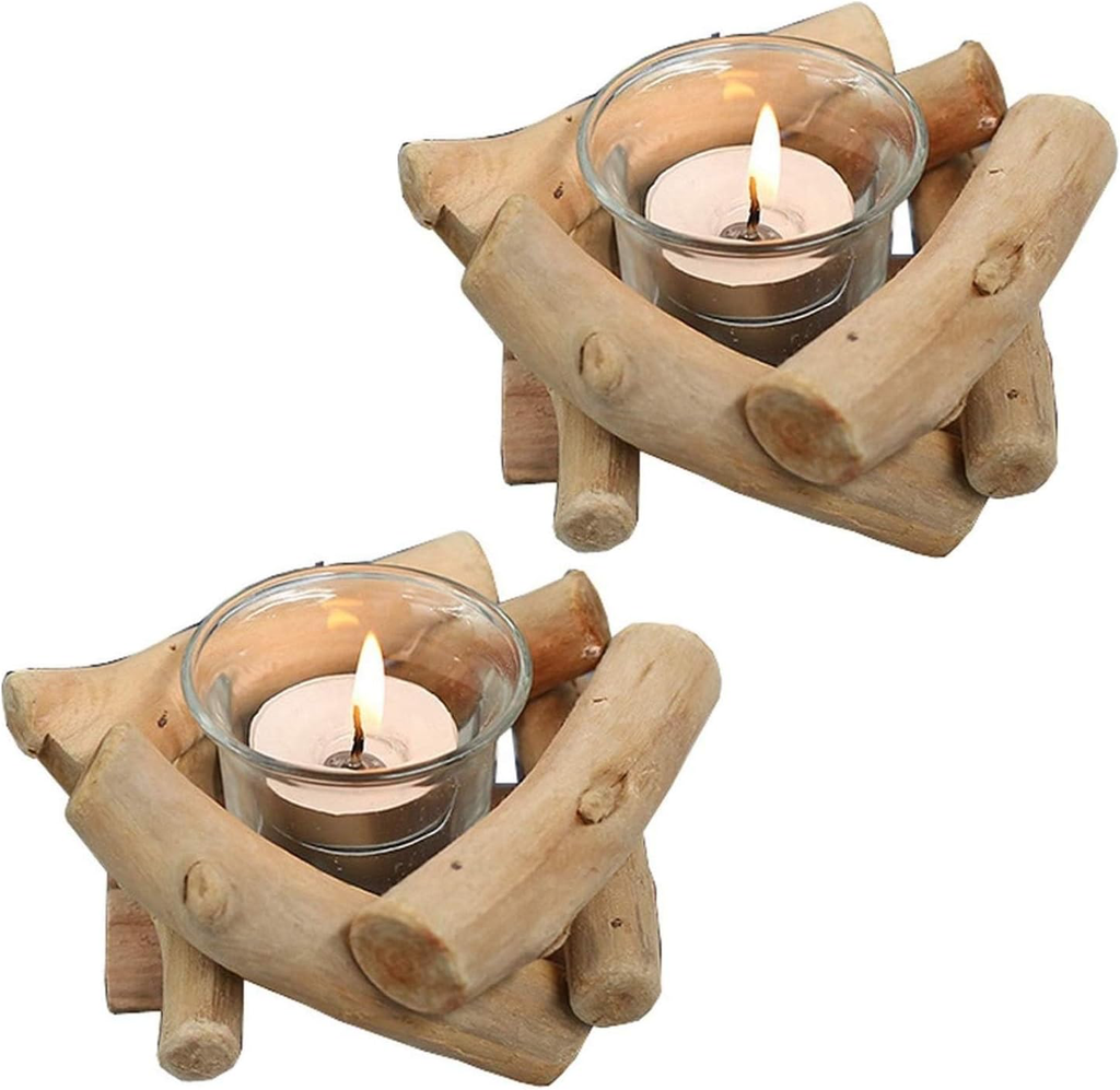 Rustikale Kerzenständer