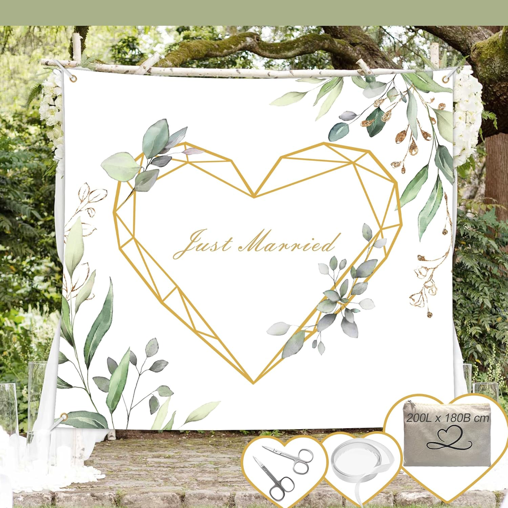 Hochzeitsherz zum Ausschneiden
