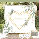 Hochzeitsherz zum Ausschneiden