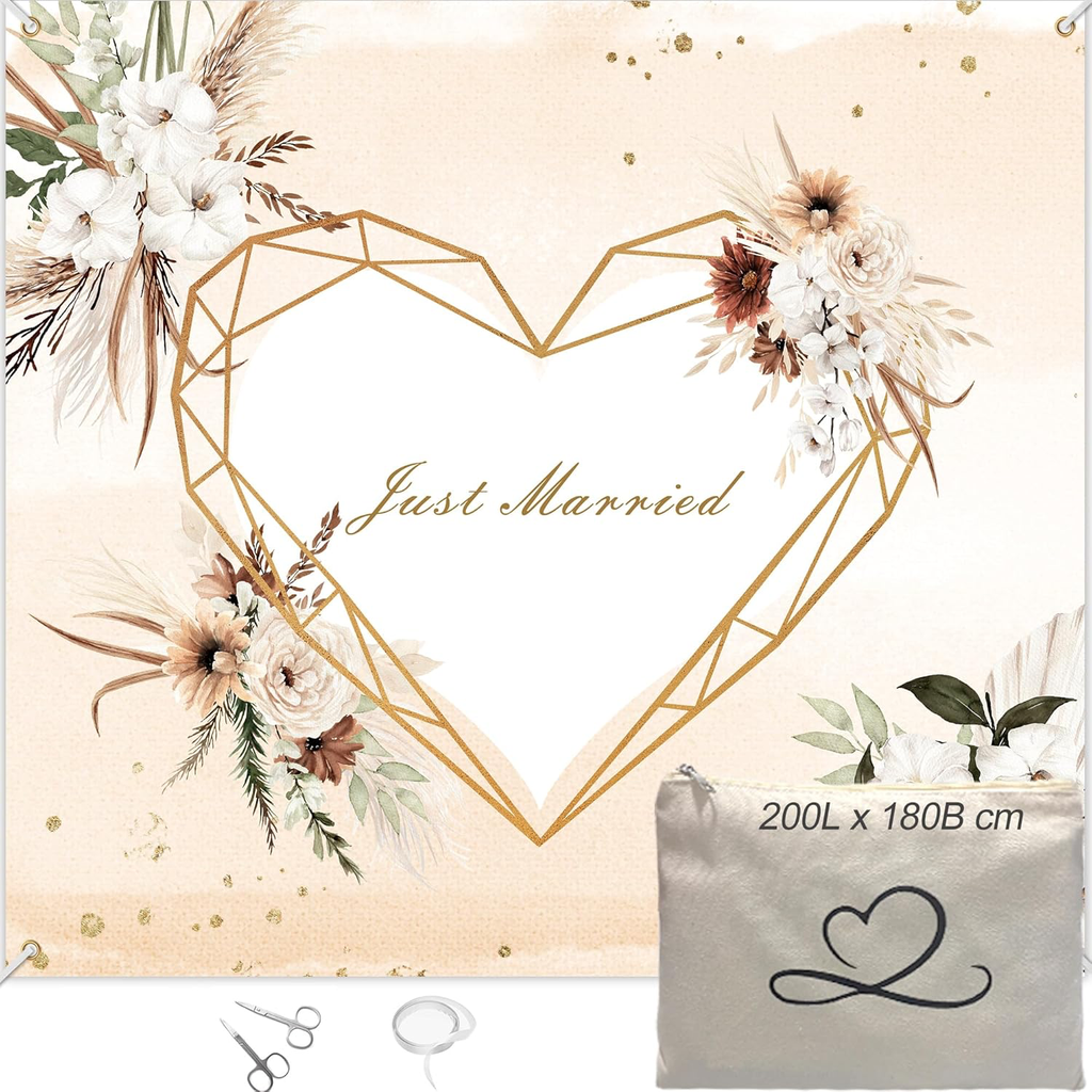 Hochzeitsherz zum Ausschneiden