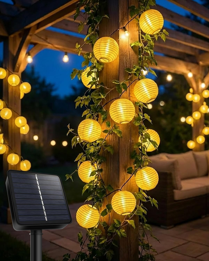 LED Lichterkette Lampions